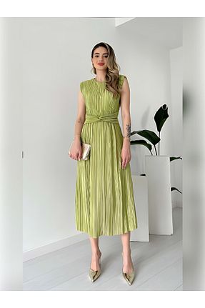 لباس سبز زنانه بافتنی LAMİFUSTORE - کد 843407925
