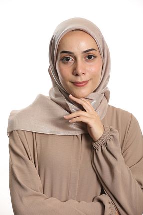 روسری بژ پلی استر Kevser Scarf - کد 903398202