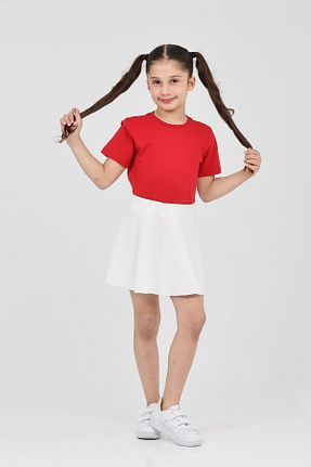 دامن سفید بچه گانه پارچه ERDEM KIDS - کد 904472655