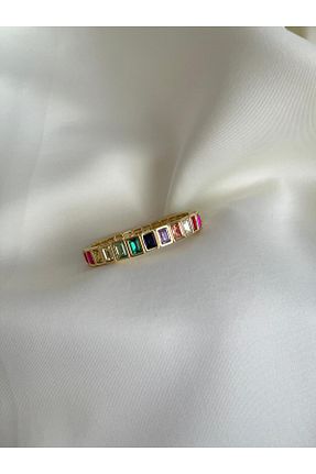 دستبند جواهر رنگی زنانه روکش طلا Nilsu Jewellery Accessory - کد 903418970