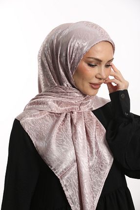 روسری صورتی پلی استر Kevser Scarf - کد 904285088