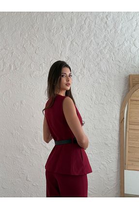 جلیقه زرشکی زنانه Fitted SOFT - کد 904512021