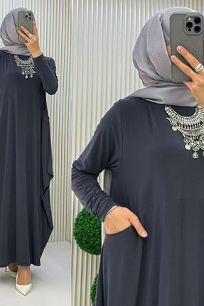 لباس سایز بزرگ طوسی زنانه سایز بزرگ Mercan - کد 904602383