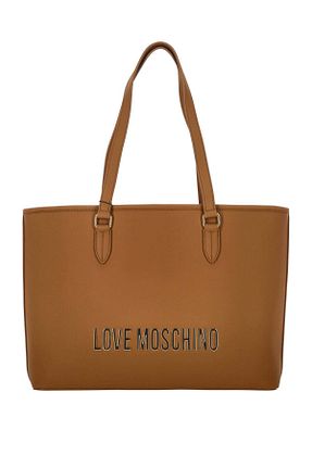 کیف دوشی قهوه ای زنانه چرم مصنوعی Love Moschino - کد 903447486