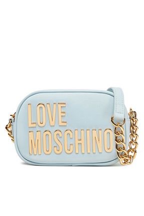 کیف دوشی آبی زنانه چرم مصنوعی Love Moschino - کد 903447501