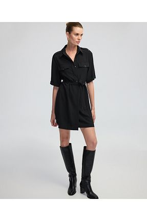 لباس مشکی زنانه بافتنی İpekyol - کد 851345132