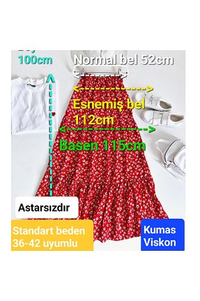 دامن قهوه ای زنانه ویسکون ENDAMIM - کد 893589857