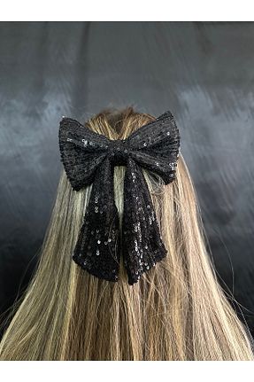 گیره سر مشکی زنانه پلی استر MegssStore - کد 903472362