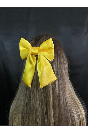 گیره سر زرد زنانه ساتن MegssStore - کد 903478982