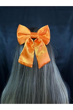 گیره سر نارنجی زنانه ساتن MegssStore - کد 903479360