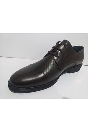 کفش کلاسیک قهوه ای مردانه چرم خالص NHA - کد 903519659