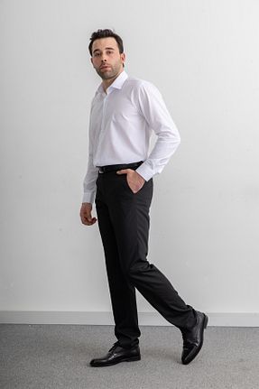 پیراهن سفید مردانه اسلیم فیت Yüksel Ergül - کد 903253058