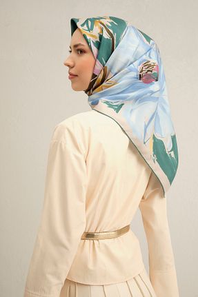 روسری رنگی کرپ ساتن ابریشم Armine - کد 903516179