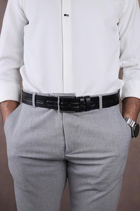 کمربند مشکی مردانه Walkenzo - کد 903529600