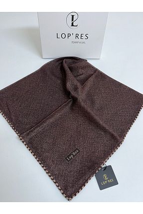 روسری قهوه ای پنبه ای LOPRES - کد 903535364