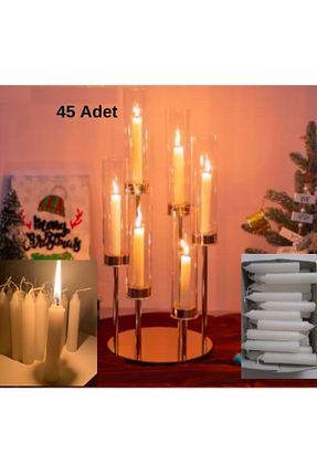 شمعدان و شمع گیر سفید KdrElektronik - کد 901735349