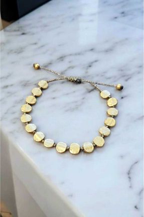 دستبند استیل (فولاد) خاکی زنانه روکش طلا Atölye Olcay Eser - کد 903567988