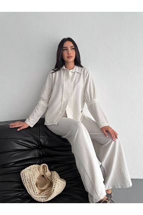 ست بالاتنه و پائین تنه بژ زنانه بافتنی disponible - کد 903597229