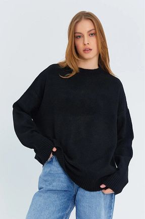 پلیور مشکی زنانه ساده MODASPARK - کد 903608691
