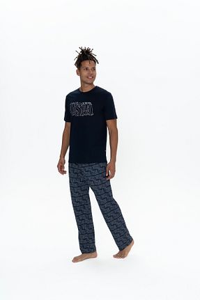 ست لباس راحتی سرمه ای مردانه لیسانس دار	 U.S. Polo Assn. - کد 903366769