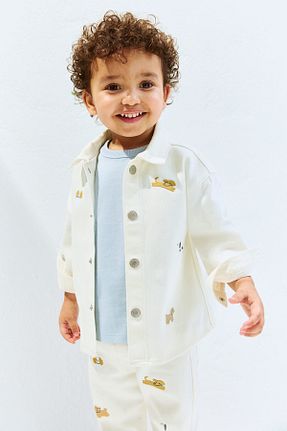 شلوار جین سفید بچه گانه پاچه تنگ H&M - کد 904710503