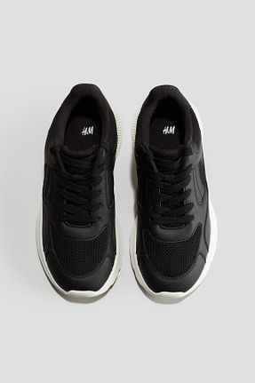 کفش اسنیکر مشکی مردانه بند دار H&M - کد 903627515