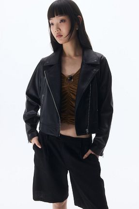 کت مشکی زنانه اسلیم فیت H&M - کد 903628330