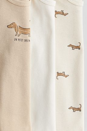 بادی بژ بچه گانه یقه هفت H&M - کد 903628206