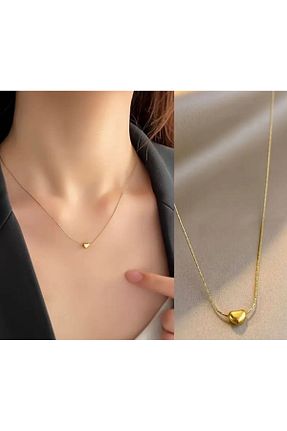 گردنبند استیل ( فولاد ) طلائی استیل (فولاد) Çelik - کد 903634283