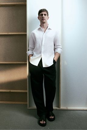 پیراهن مردانه اسلیم فیت H&M - کد 903628262