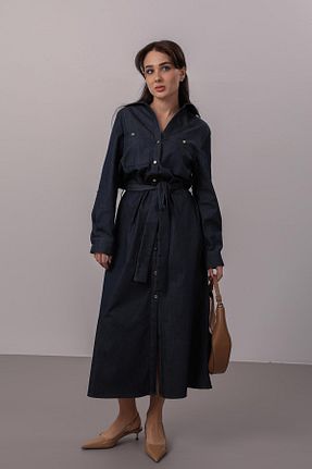 لباس سرمه ای زنانه جین FACETTE - کد 903629689