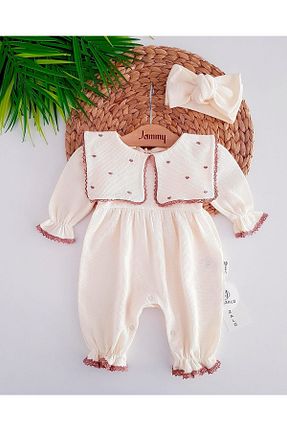 سرهمی بژ بچه گانه آستین ژولیده/ چروک Jammybaby - کد 849038704