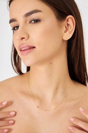 گردنبند نقره سفید زنانه 925 عیار esem gold - کد 903656737