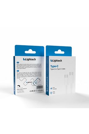 کابل شارژر سفید lightech - کد 896993610