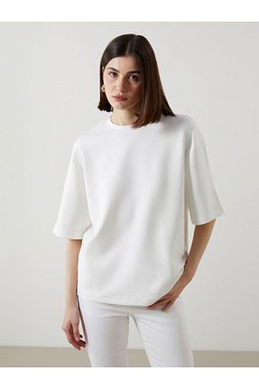 تیشرت نباتی زنانه رگولار LC Waikiki - کد 903700821