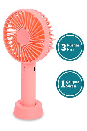 پنکه صورتی Mini Fan KUMTEL - کد 903715004