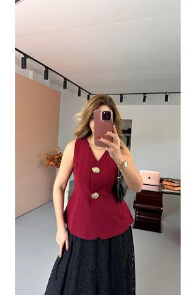 جلیقه رنگی زنانه رگولار Sezgi Tekin - کد 903718505