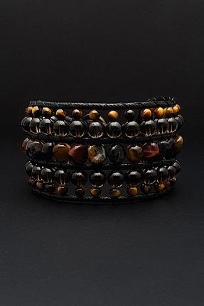 دستبند جواهر رنگی زنانه سنگ طبیعی Seven Art Jewelry - کد 903734100