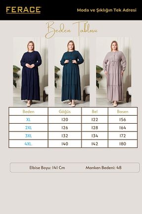 لباس سرمه ای زنانه مخلوط ویسکون Ferace - کد 904927259
