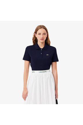 پولوشرت سرمه ای زنانه پنبه ای Lacoste - کد 903767212