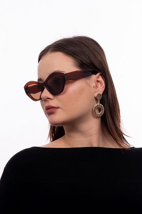 عینک آفتابی قهوه ای زنانه 52 GlimmerGroove - کد 903759688