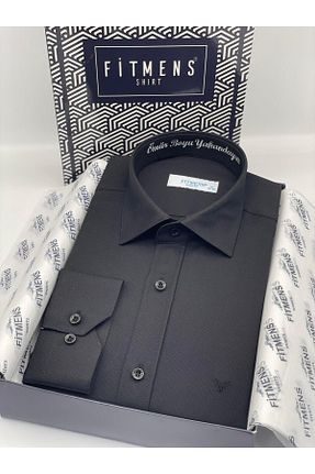 پیراهن مشکی مردانه Relaxed Fitmens - کد 378776377