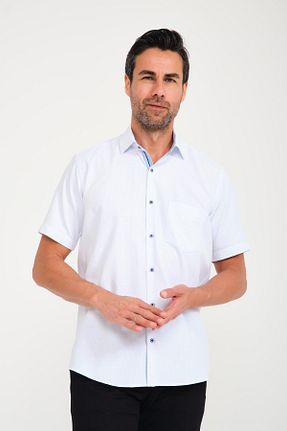 پیراهن سفید مردانه رگولار Fitmens - کد 303905756