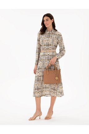 کیف دوشی قهوه ای زنانه Pierre Cardin - کد 903787319