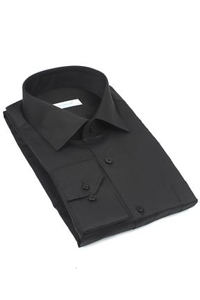 پیراهن مشکی مردانه رگولار Fitmens - کد 312180782