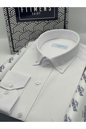 پیراهن سفید مردانه Relaxed Fitmens - کد 782353164