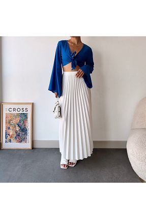 دامن سفید زنانه پلی اورتان hiraz fashion - کد 903785853