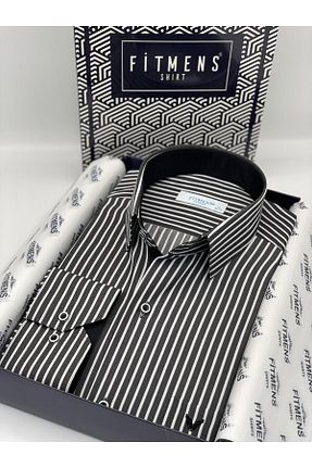 پیراهن مشکی مردانه Relaxed Fitmens - کد 308463760