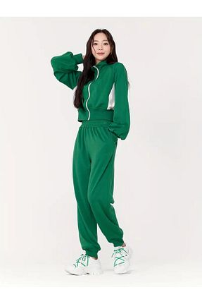 ست گرمکن سبز زنانه پنبه ای aynewmoda - کد 903777962