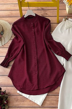 تونیک زرشکی زنانه بافتنی MODAQU - کد 903793601